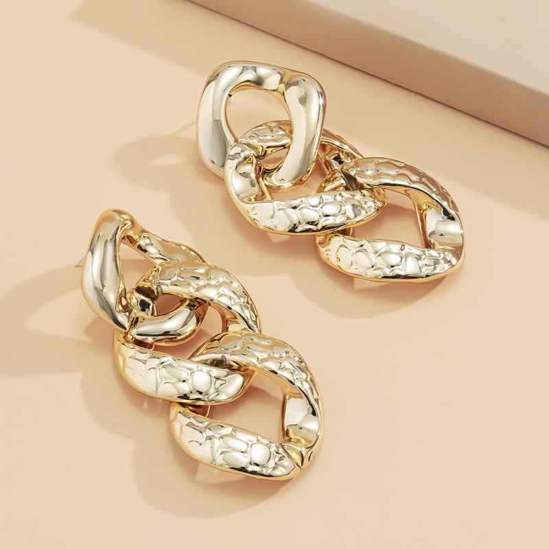Geometric Chain Earrings For Women