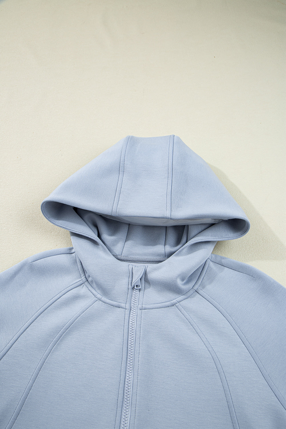 Jet Stream Half Zip Thumbhole Sleeve Hoodie Active Pants 2pcs Outfit
