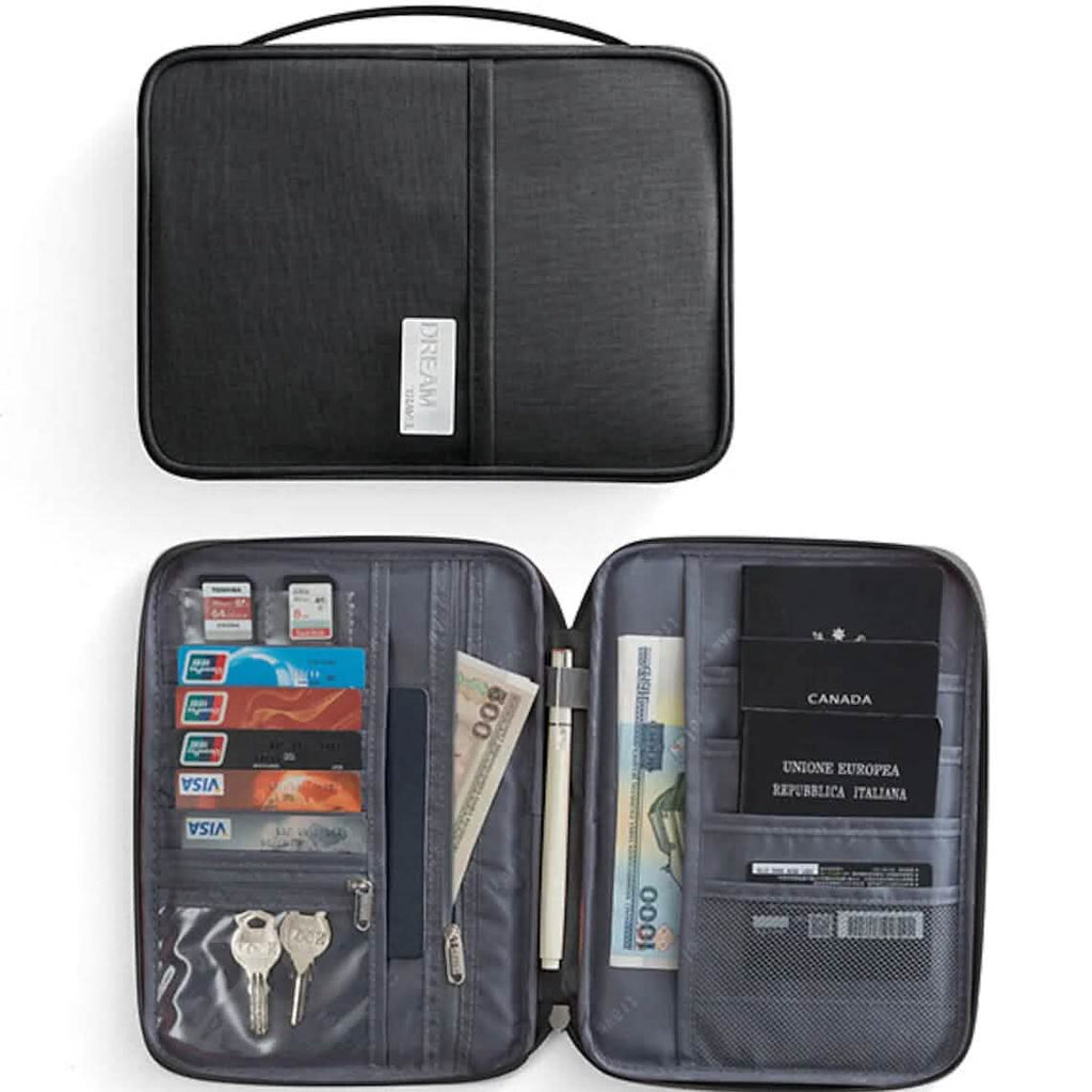 Family Travel Document Organizer Capacious Passport Holder Wallet by DailySale