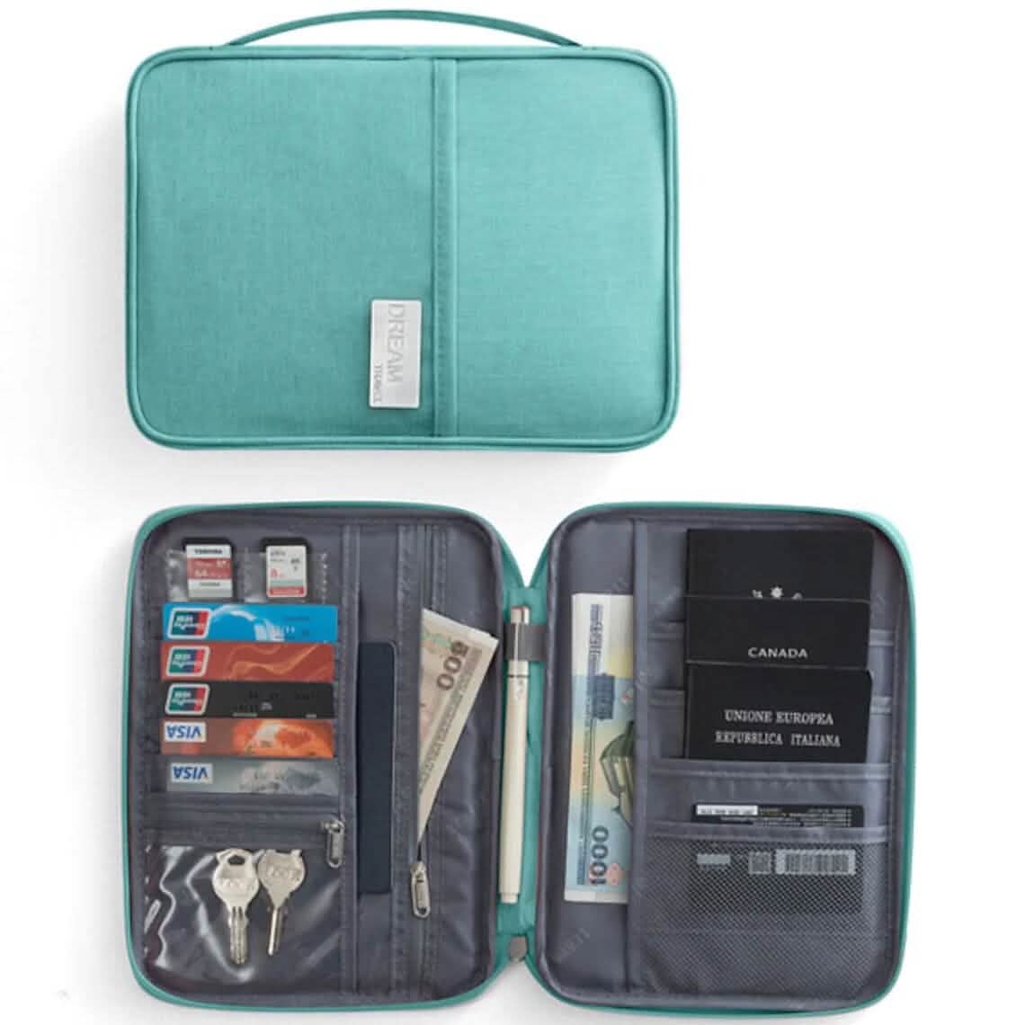 Family Travel Document Organizer Capacious Passport Holder Wallet by DailySale