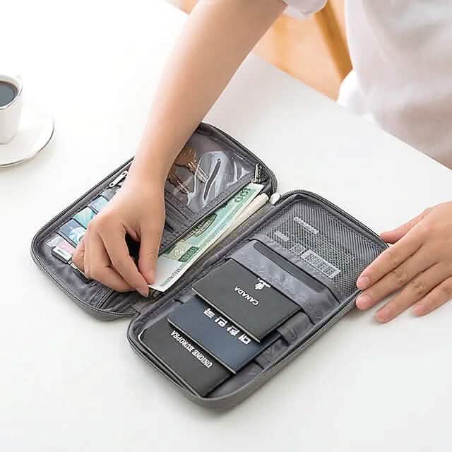 Family Travel Document Organizer Capacious Passport Holder Wallet by DailySale