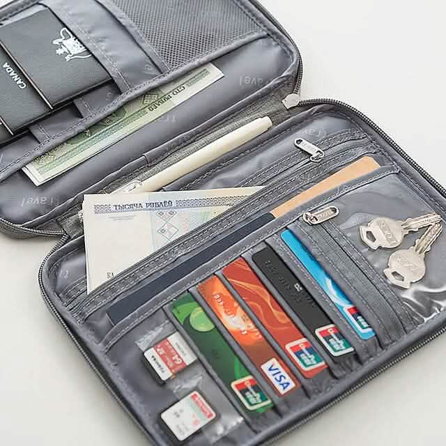 Family Travel Document Organizer Capacious Passport Holder Wallet by DailySale