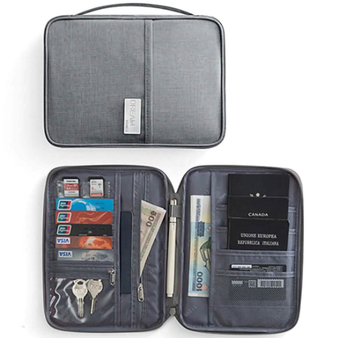 Family Travel Document Organizer Capacious Passport Holder Wallet by DailySale
