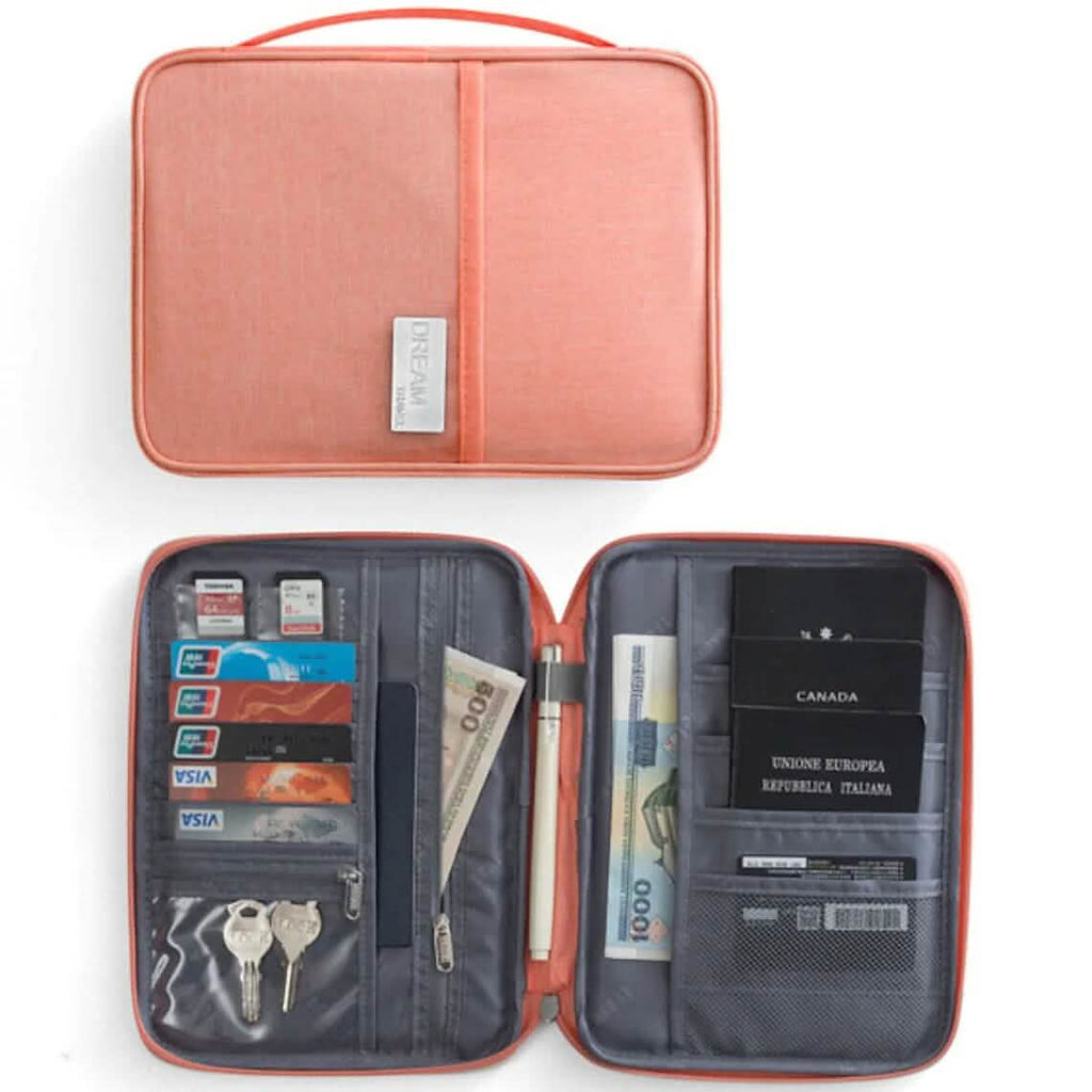 Family Travel Document Organizer Capacious Passport Holder Wallet by DailySale