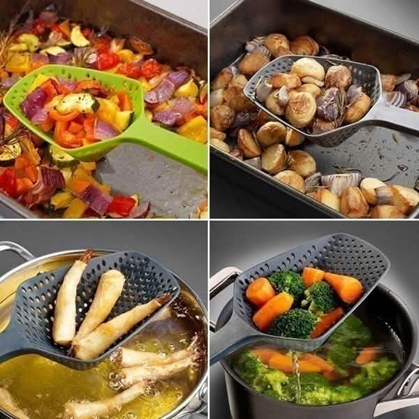 Fashion Kitchen Accessories Large Scoop Colander Pasta Heat Resistant Strainer by DailySale