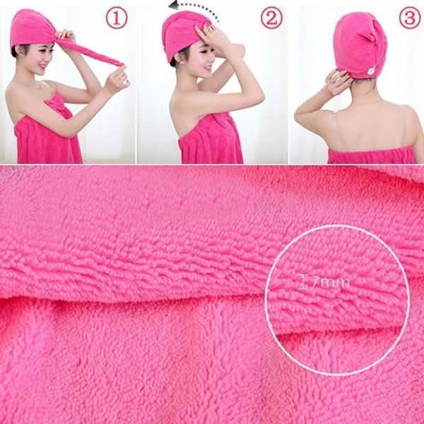 Fashion Women Microfiber Dry Hair Towel by DailySale