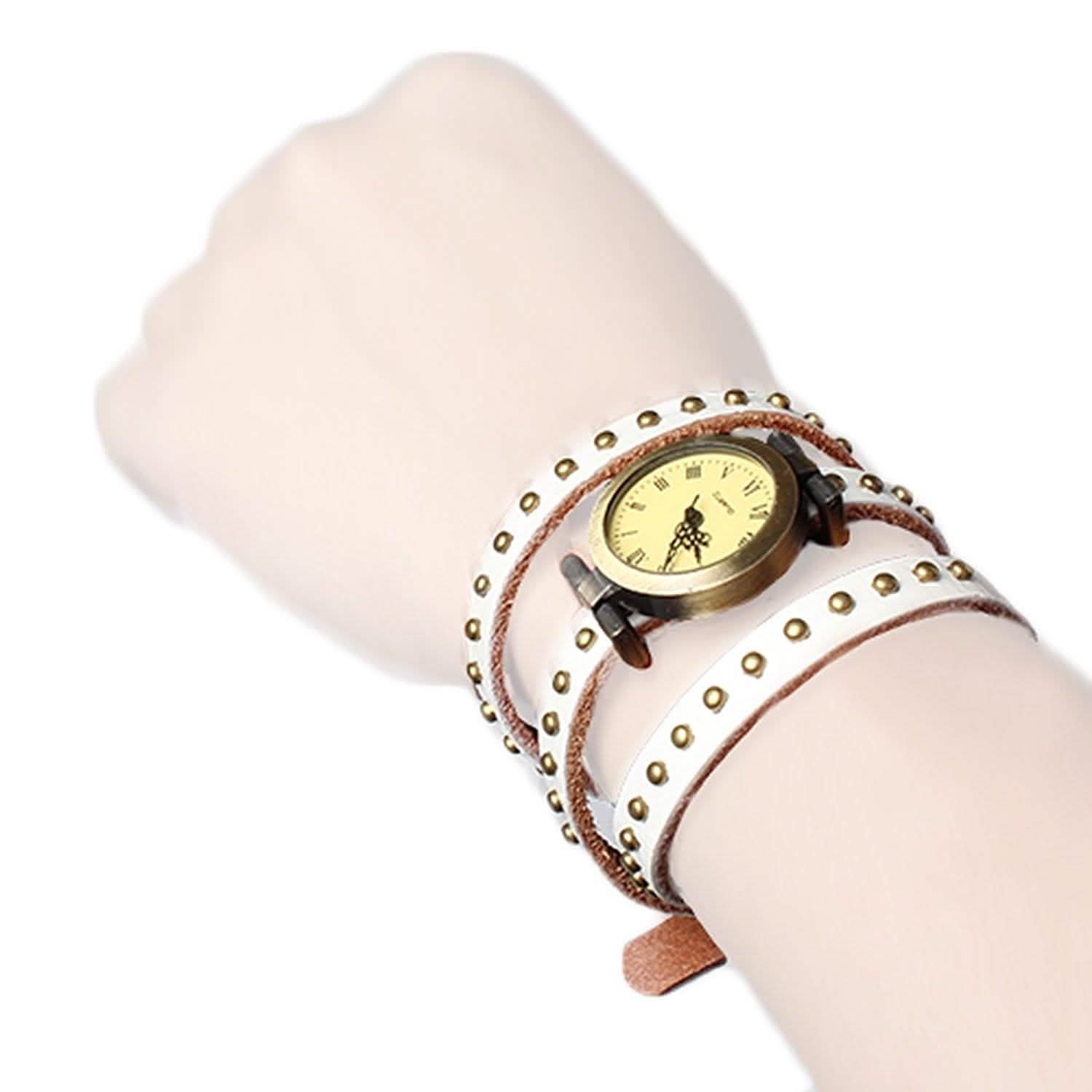 Fashionable River Leather Belt Retro Watch