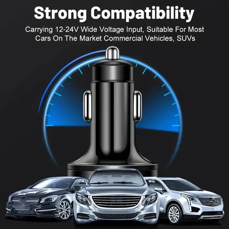 Fast Charging 6 Ports Car Charger Adapter with 4 USB + 2 Type-C 40W QC3.0 by DailySale