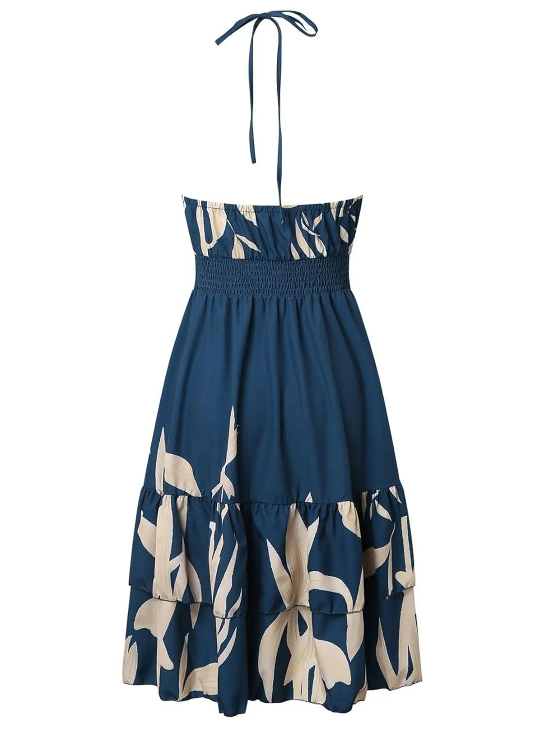 Paisley Print Halter Neck Mini Dress by Shopiebay