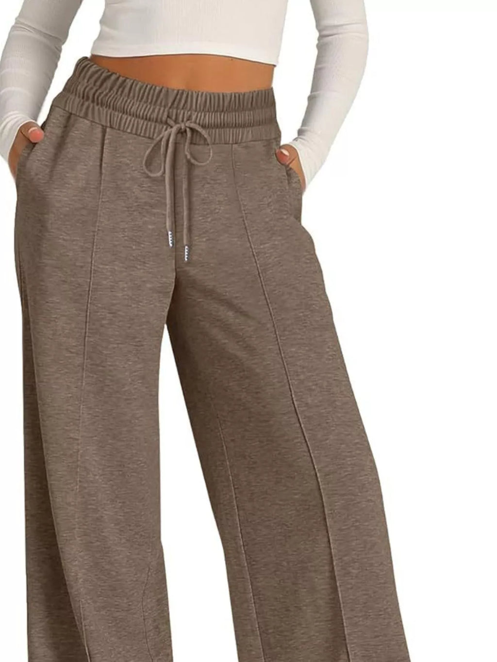Wide Leg Drawstring Pants