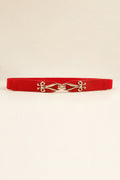 Alloy Buckle Elastic Belt