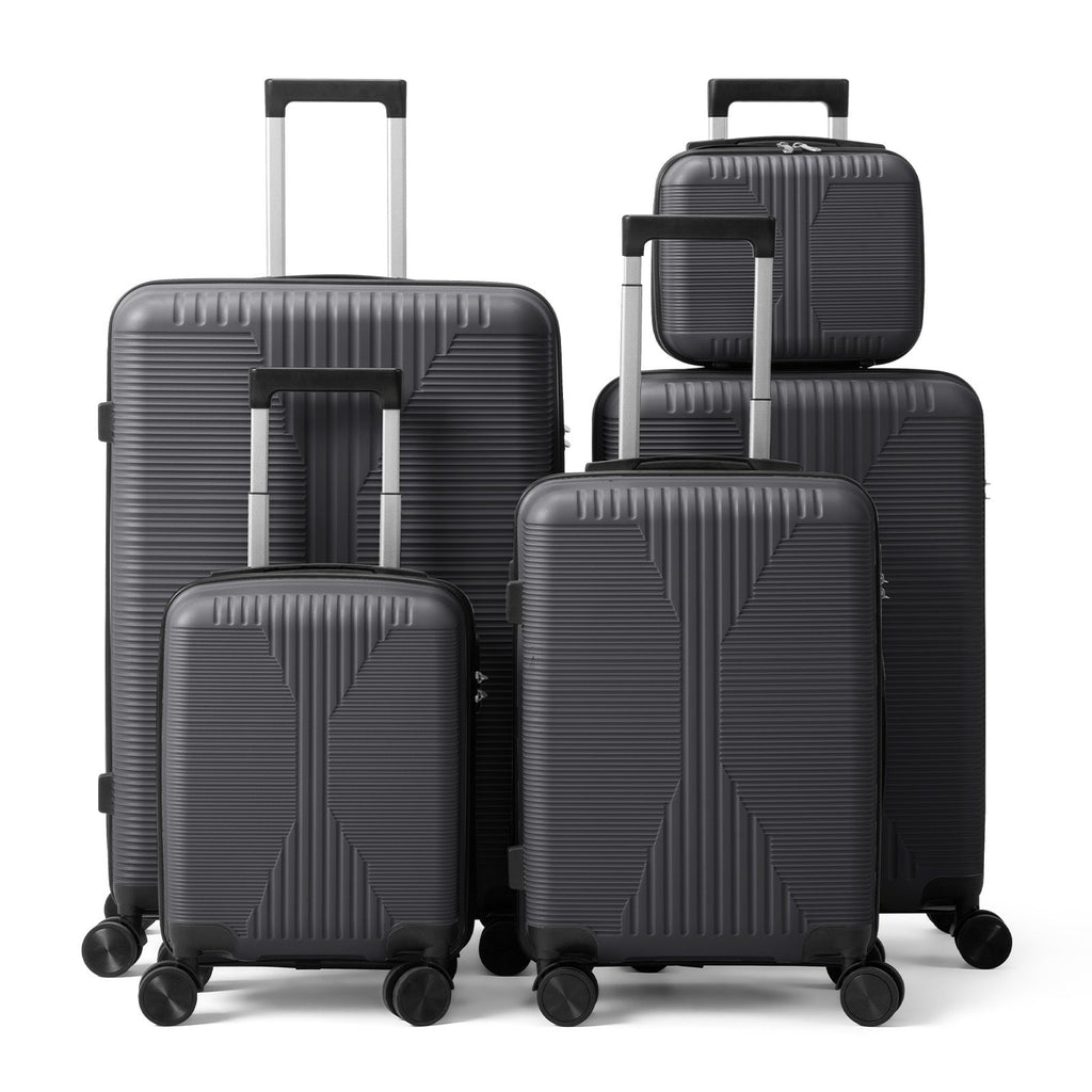 5-Piece Lightweight Luggage Set with Lock – 12/16/20/24/28 Inch by DailySale
