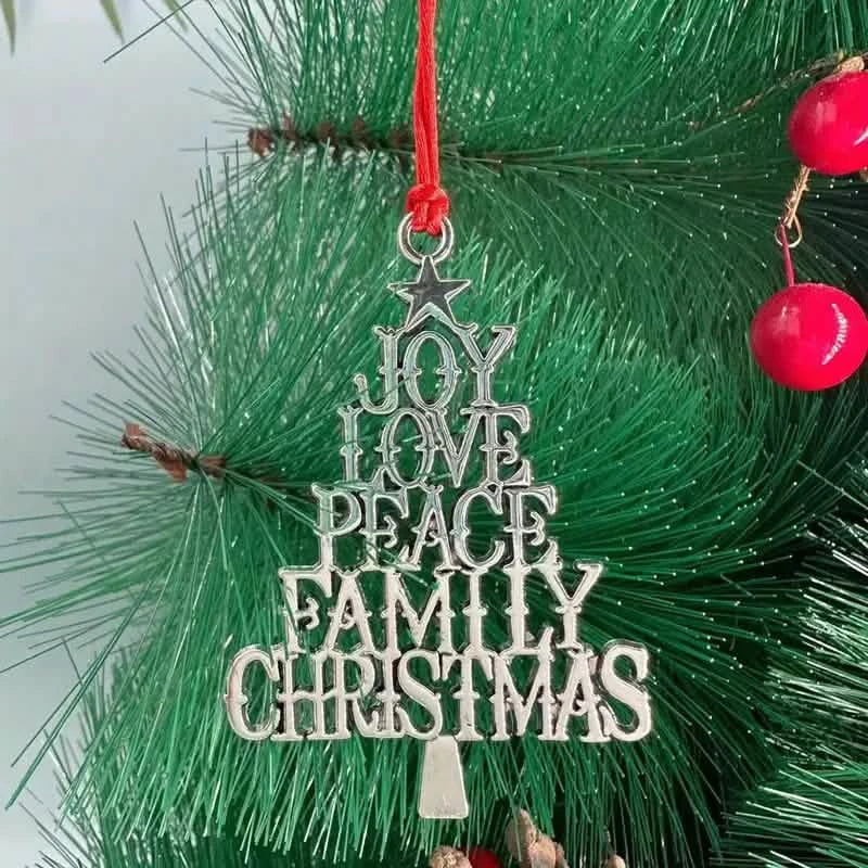 Festive Christmas Tree Pendant - Metal Hanging Ornament for Scene Decor by DailySale