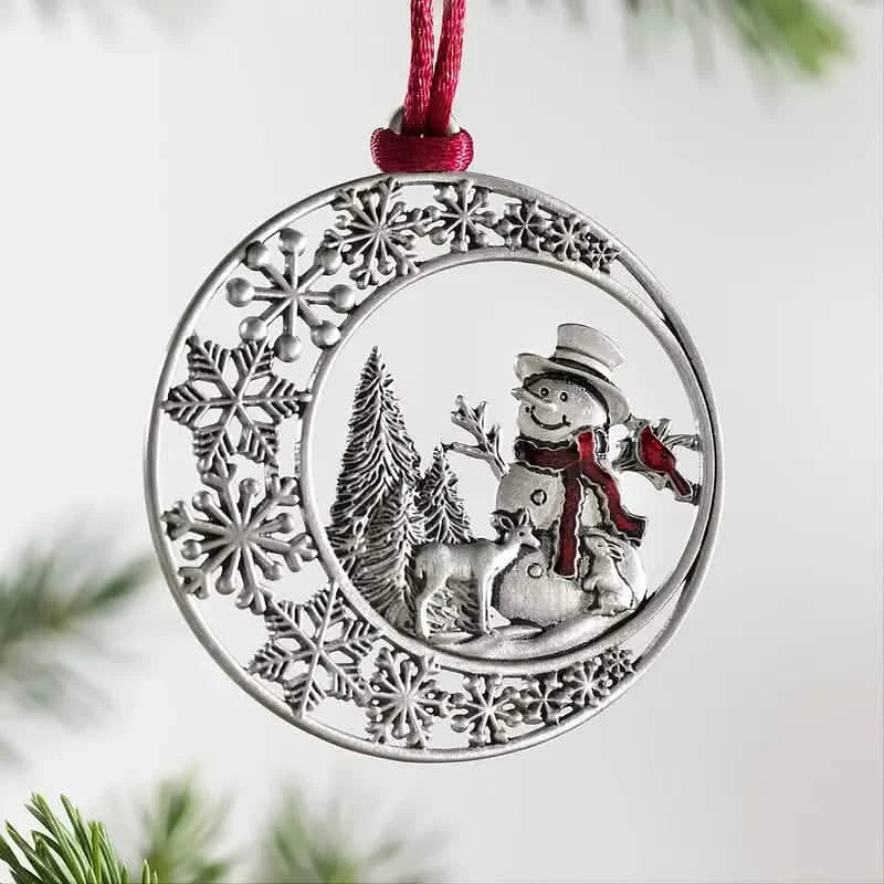 Festive Christmas Tree Pendant - Metal Hanging Ornament for Scene Decor by DailySale