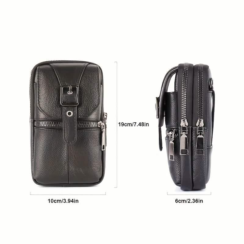 Men’s Genuine Leather Waist Bag Wallet by DailySale
