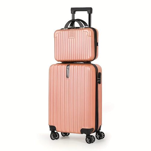 2-Piece Spinner Luggage Set – 20” Carry-On & 14” Crossbody Handbag by DailySale
