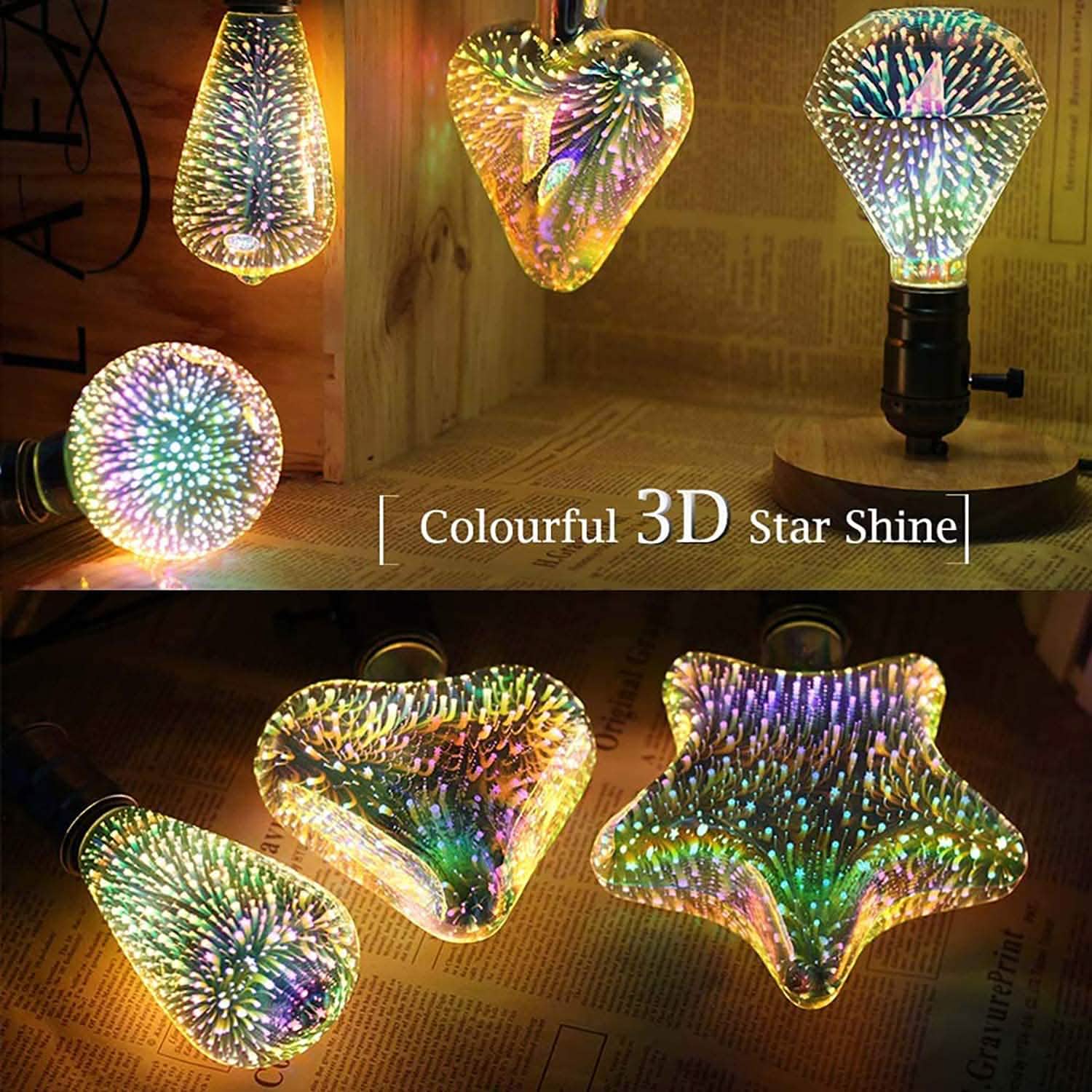 Firework Decorative 3D LED Light Bulb by DailySale