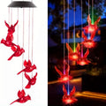 Flaming Bird Wind Chime Solar Lights by DailySale