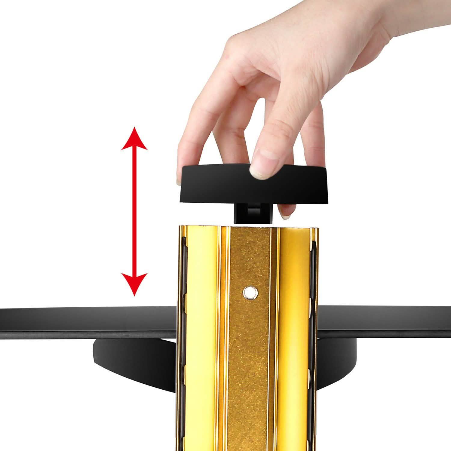 Floating Wall Mounted Strengthened Tempered Glass Shelf by DailySale