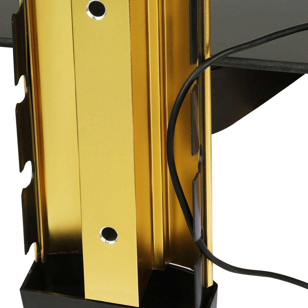 Floating Wall Mounted Strengthened Tempered Glass Shelf by DailySale