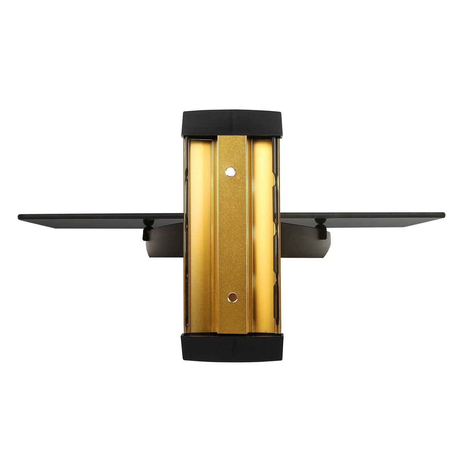 Floating Wall Mounted Strengthened Tempered Glass Shelf by DailySale