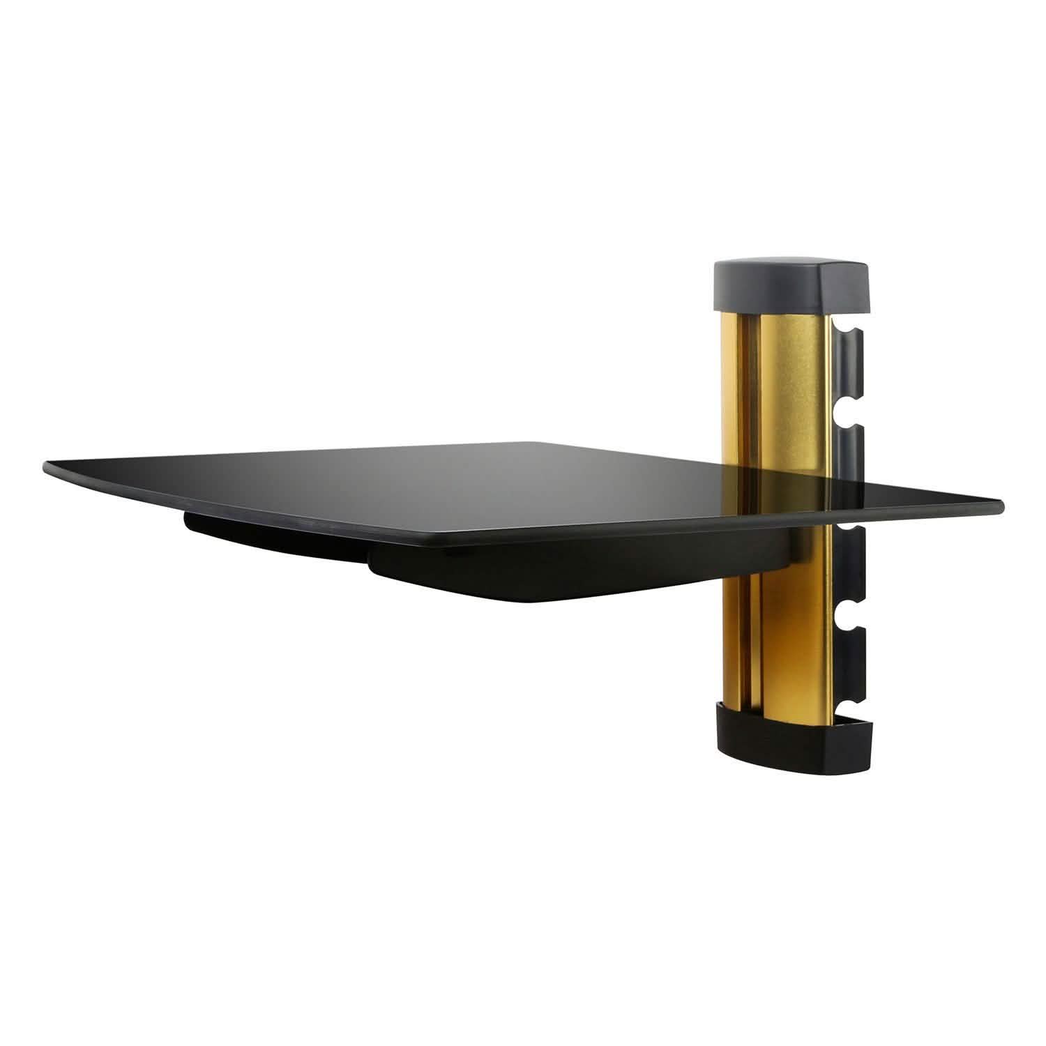 Floating Wall Mounted Strengthened Tempered Glass Shelf by DailySale