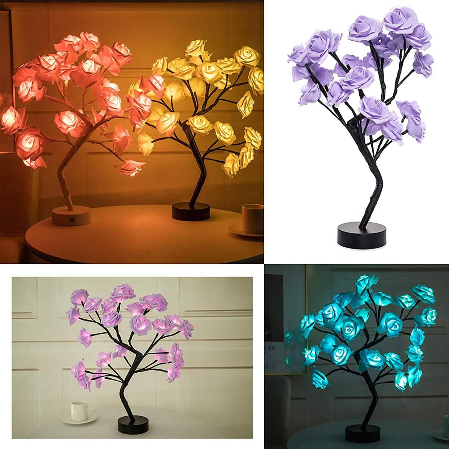 Flower Rose Tree Lamp by DailySale