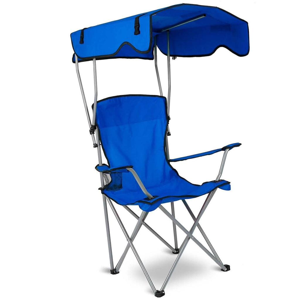 Foldable Beach Canopy Chair Sun Protection with Cup Holder by DailySale