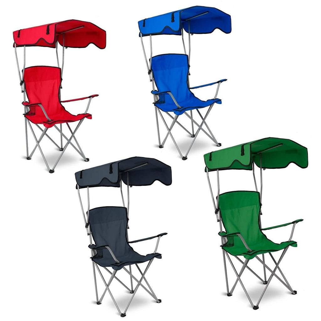 Foldable Beach Canopy Chair Sun Protection with Cup Holder by DailySale