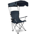 Foldable Beach Canopy Chair Sun Protection with Cup Holder by DailySale