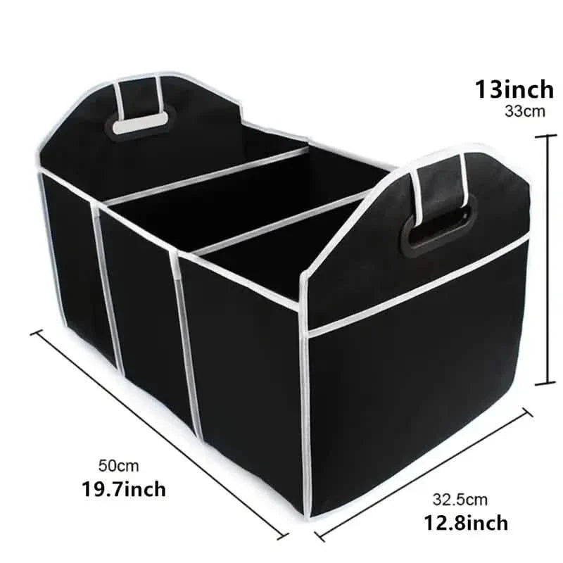 Foldable Black Car Trunk Cargo Storage Bag by DailySale
