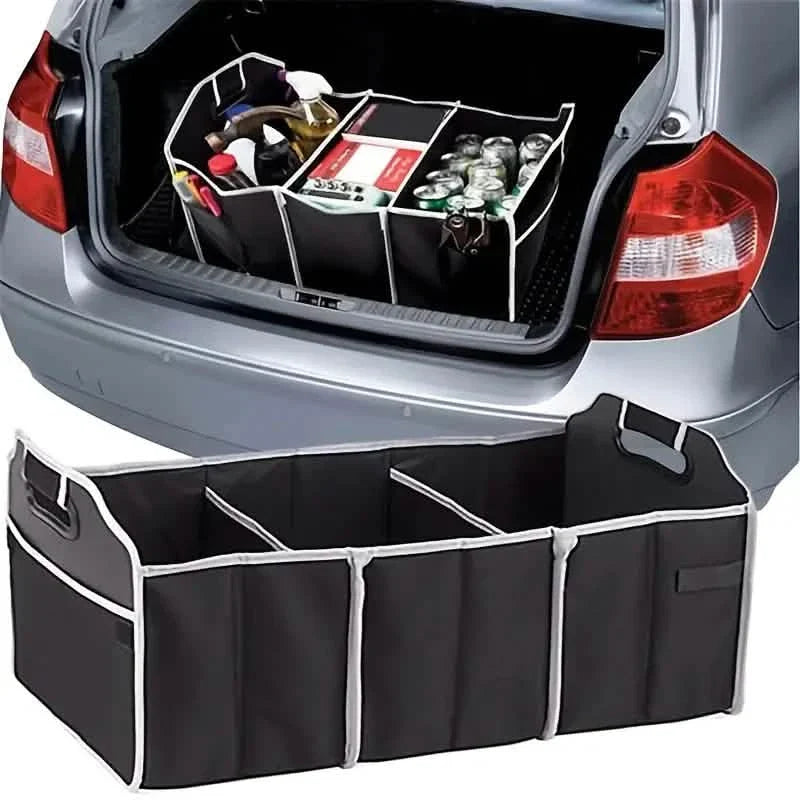 Foldable Black Car Trunk Cargo Storage Bag by DailySale