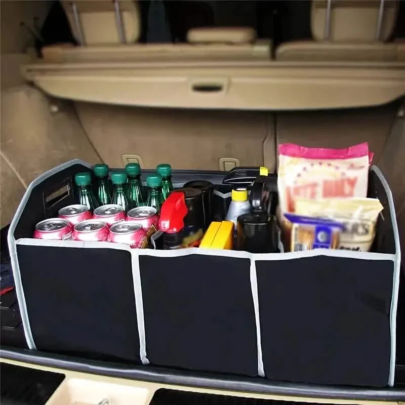 Foldable Black Car Trunk Cargo Storage Bag by DailySale