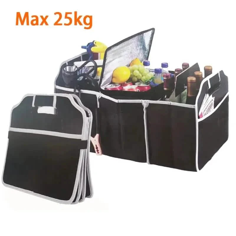 Foldable Black Car Trunk Cargo Storage Bag by DailySale