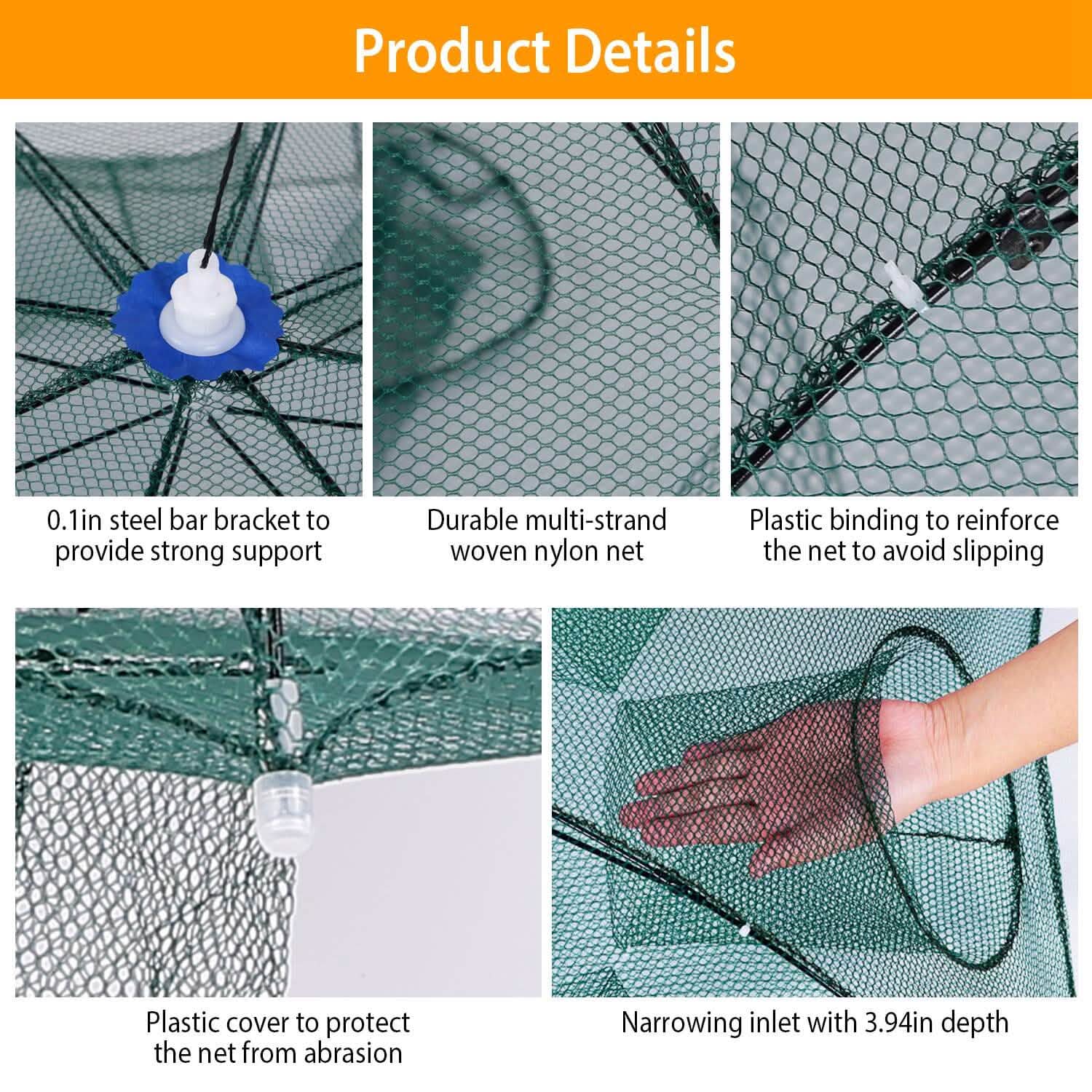 Foldable Fishing Bait Net Trap by DailySale