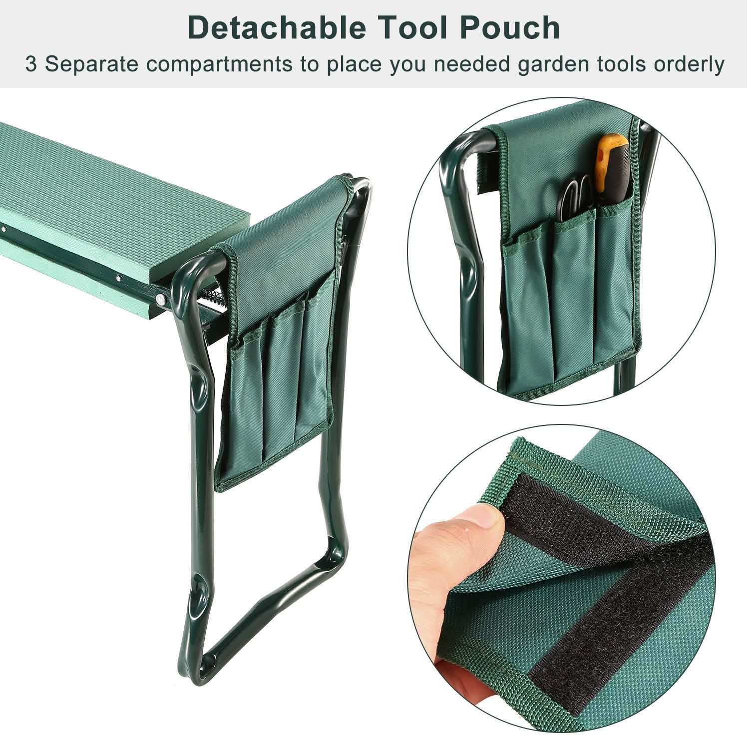 Foldable Garden Kneeler Seat with Kneeling Soft Cushion Pad by DailySale