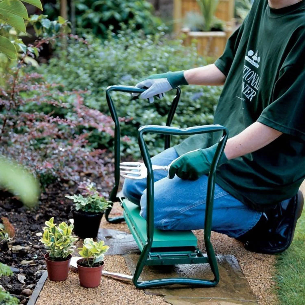 Foldable Garden Kneeler Seat with Kneeling Soft Cushion Pad by DailySale