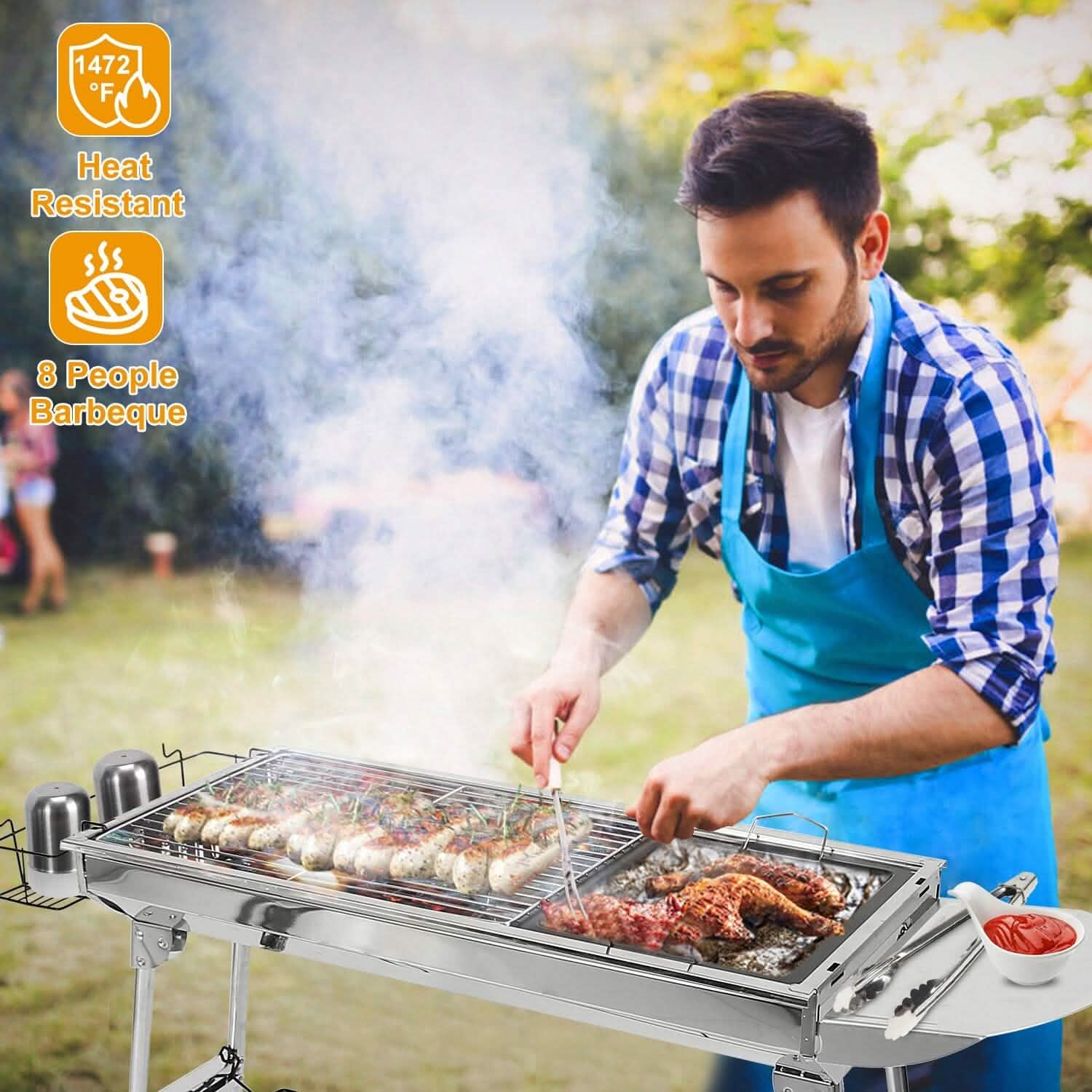 Foldable Portable Barbecue Grill by DailySale