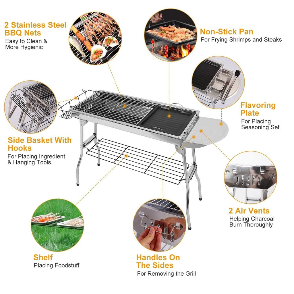 Foldable Portable Barbecue Grill by DailySale