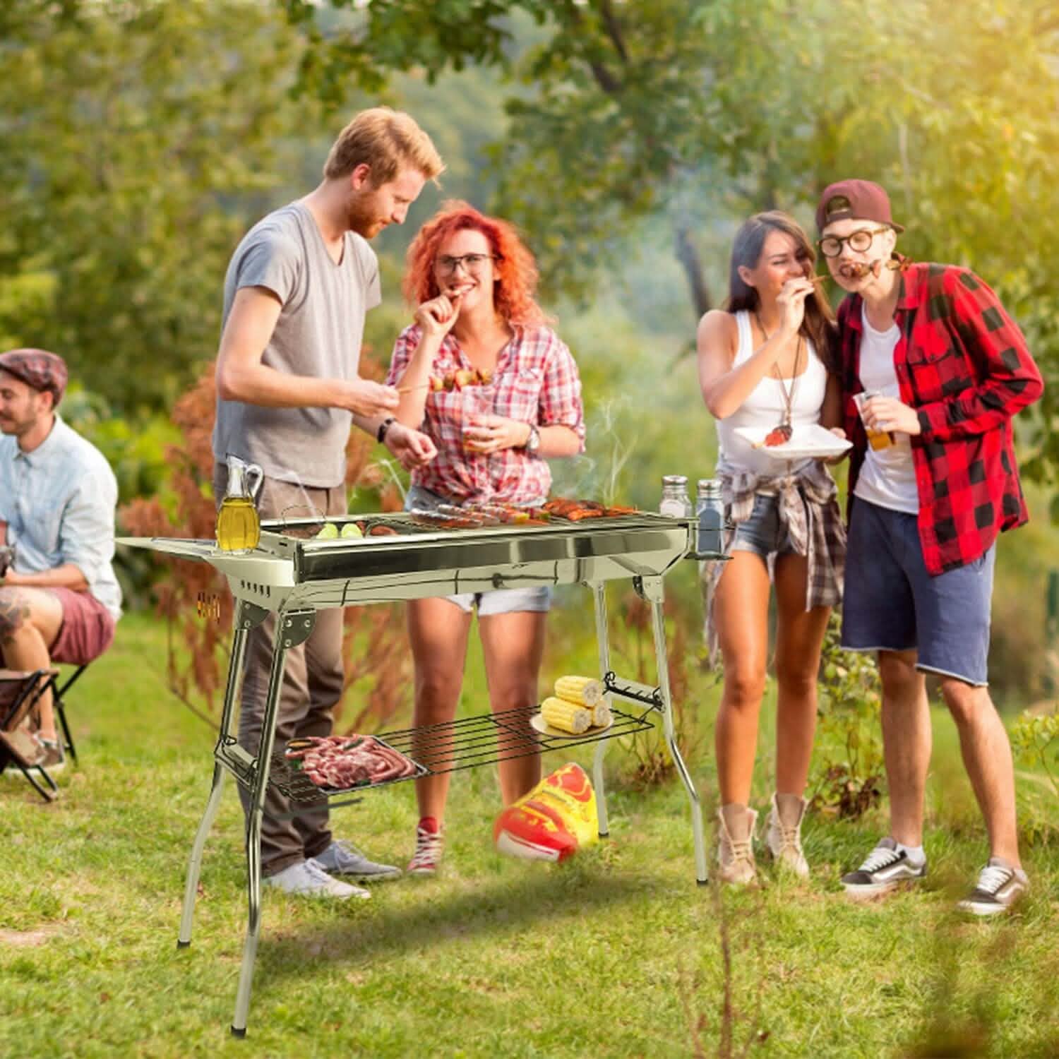 Foldable Portable Barbecue Grill by DailySale