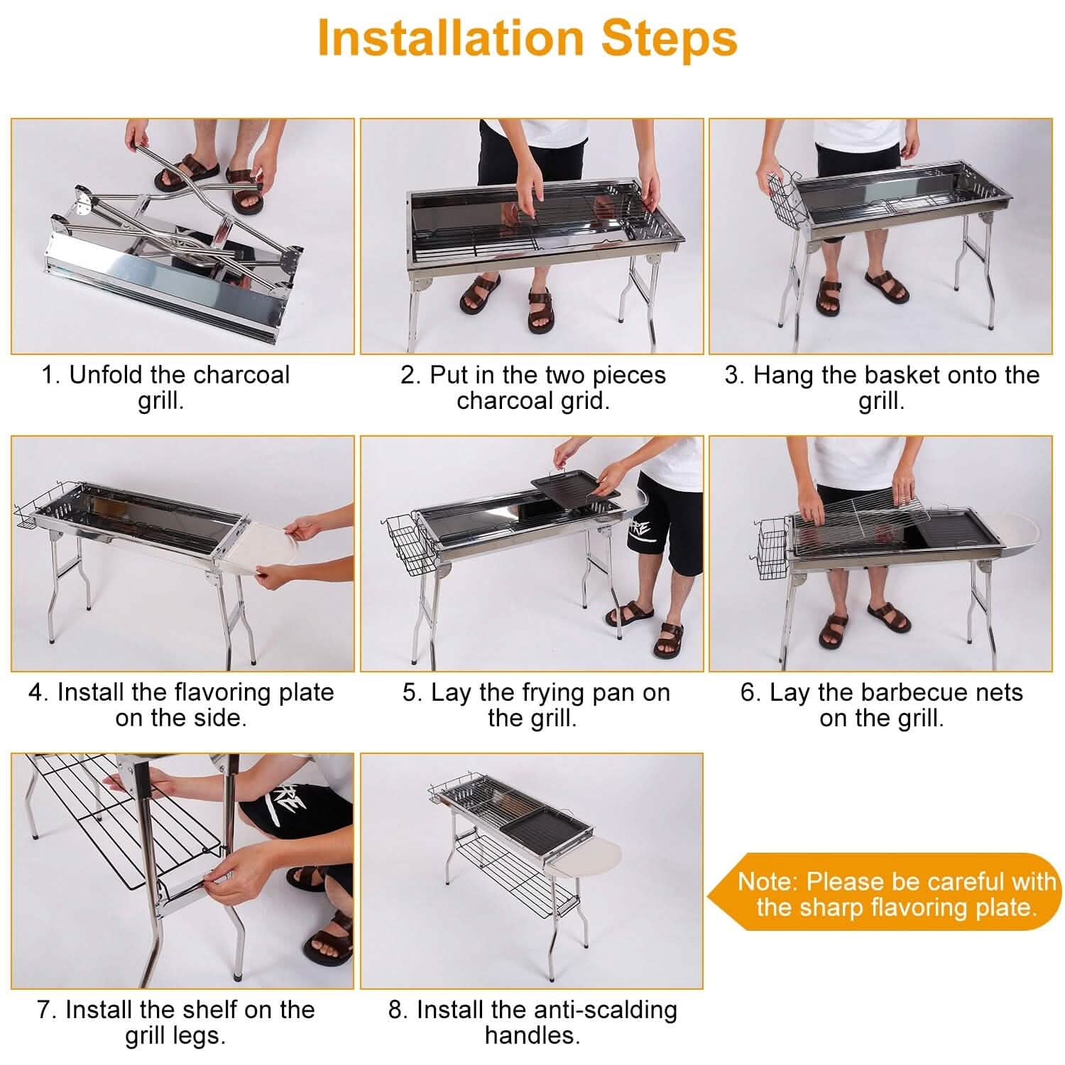 Foldable Portable Barbecue Grill by DailySale