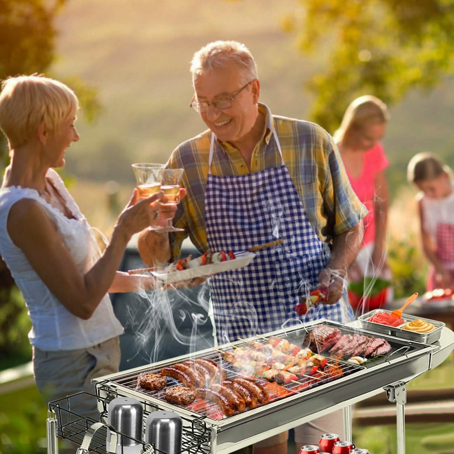 Foldable Portable Barbecue Grill by DailySale