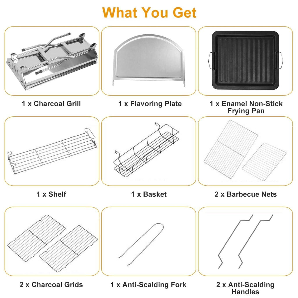 Foldable Portable Barbecue Grill by DailySale
