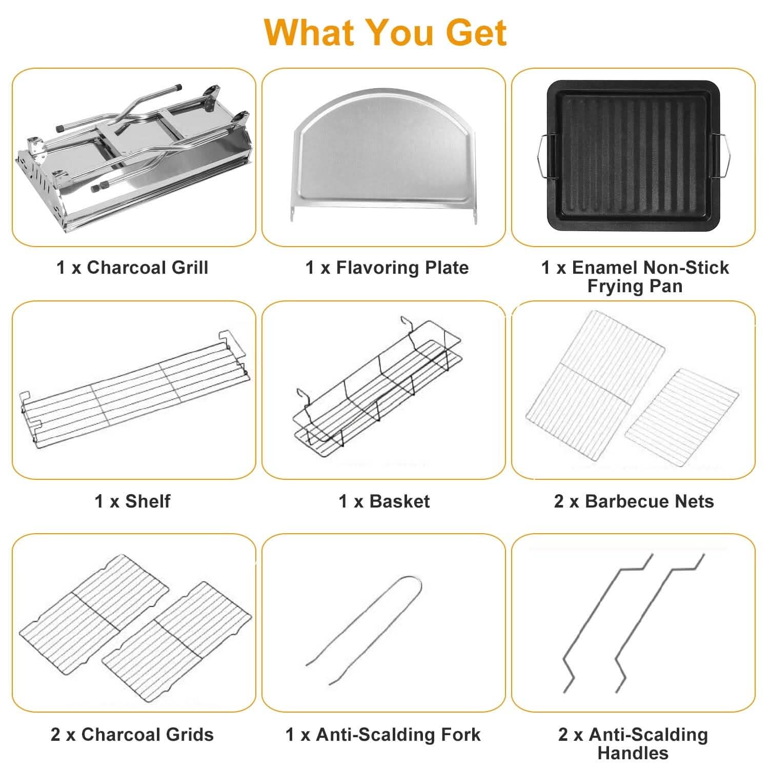 Foldable Portable Barbecue Grill by DailySale