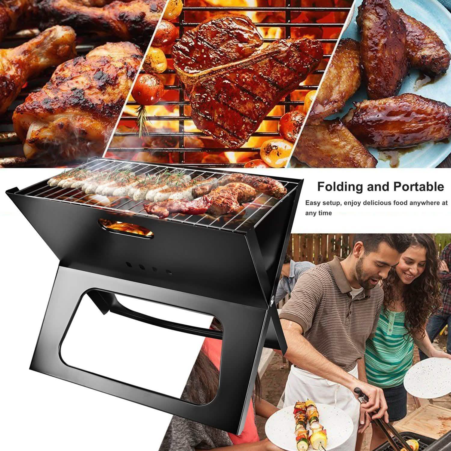 Foldable Portable BBQ Barbecue Grill by DailySale