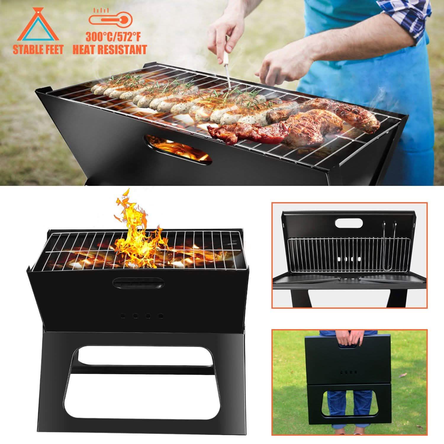 Foldable Portable BBQ Barbecue Grill by DailySale
