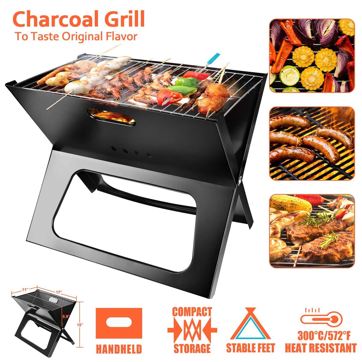 Foldable Portable BBQ Barbecue Grill by DailySale