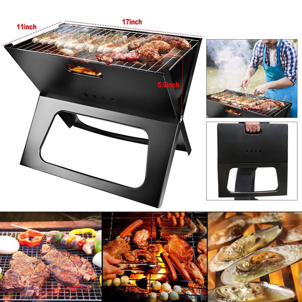 Foldable Portable BBQ Barbecue Grill by DailySale