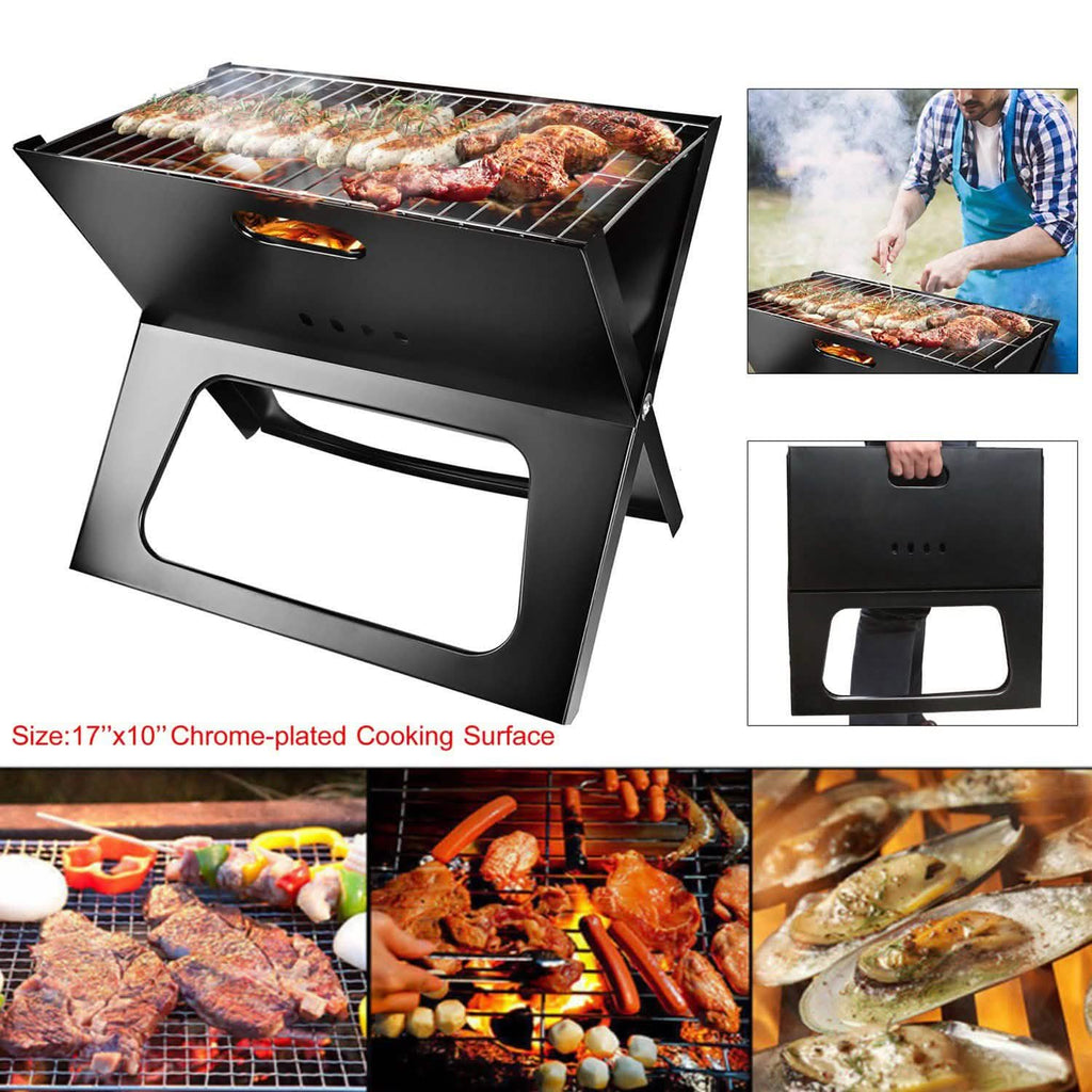 Foldable Portable BBQ Barbecue Grill by DailySale