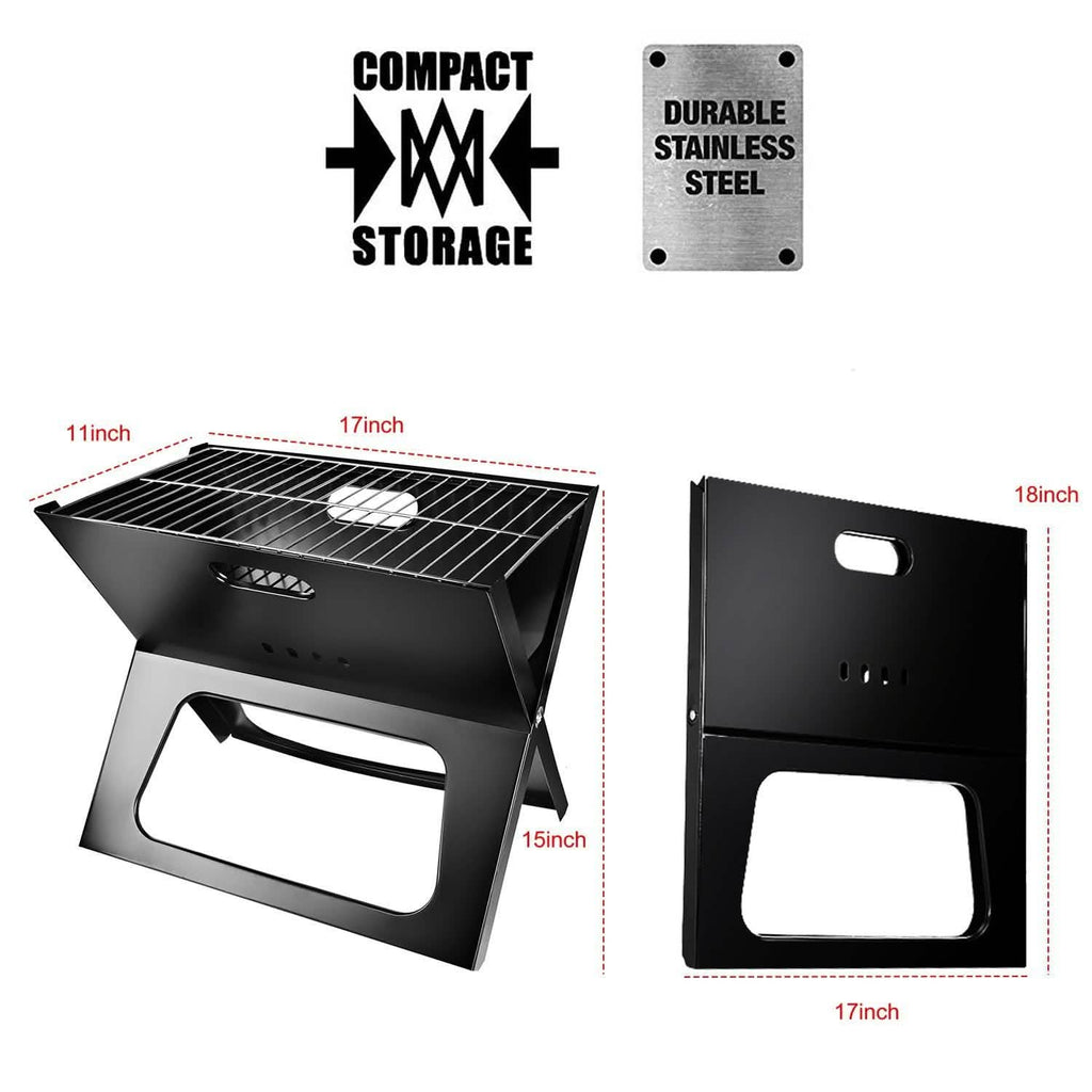 Foldable Portable BBQ Barbecue Grill by DailySale